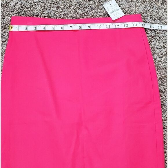 NWT J.Crew Factory Hot Pink Pencil Skirt - Picture 7 of 7